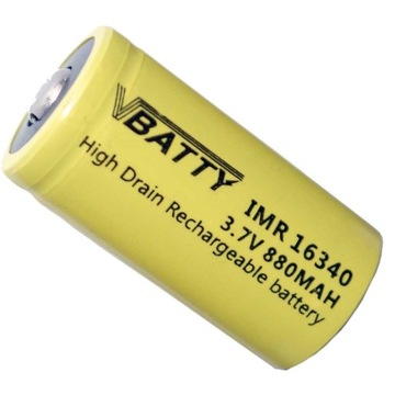 Батарея аккумуляторная CR 123a 3.7 V 880mah 16340 12A