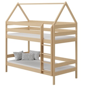 Двох'ярусне ліжко двоповерховий котедж 160x80-100% дерево