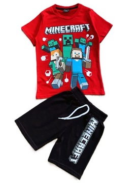 Комплект для хлопчиків літня футболка шорти MINECRAFT r. 122 128 7 - 8 років