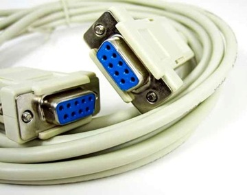Послідовний кабель DB9 RS232 COM F-F 10m null модем