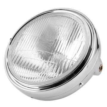 ПЕРЕДНЯ ФАРА МОТОЦИКЛА 12V РАМКА ХРОМ