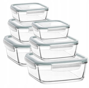 Скляні контейнери для зберігання продуктів x6