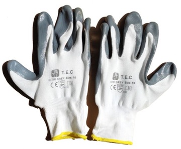 Захисні рукавички TEC NITRI GRAY Розмір 7