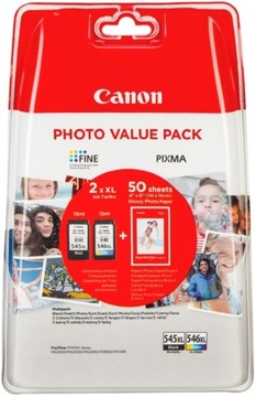 Чернила Canon PG - 545XL CL-546XL + фотобумага