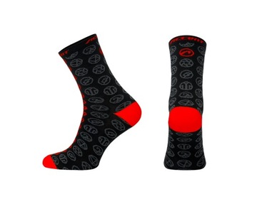 Велосипедные Носки Accent Icon Черно-Красные S