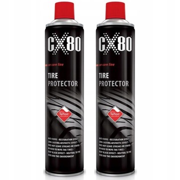 CX80 TYRE PROTECTOR Тефлоновый жидкий спрей для очистки обслуживания шин 0, 6x2