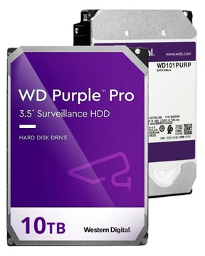 Диск WD Purple 10TB WD101PURP 3,5 " для работы 24/7 Western Digital