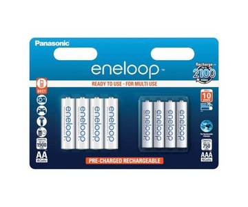 Panasonic Eneloop 4X AAA 750 4X AA 1900 1.2 V NiMH