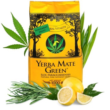 Yerba Mate Green Original Cannabis зі смачним лаймом 1kg Power 1000g