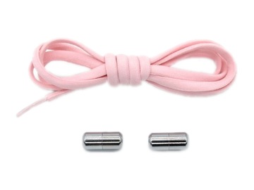 M93 шнурки розовые без завязок эластичные
