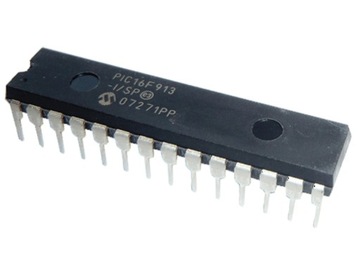 Микроконтроллер PIC16F913-I/SP EEPROM 256B DIP28