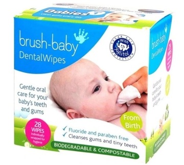 Brush-дитячі зубні серветки, 28 шт.