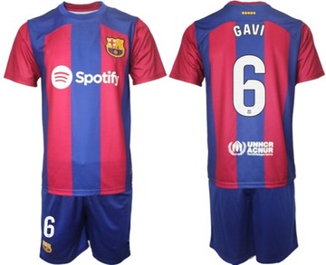 Комплект футболок Barcelona home № 6 GAVI