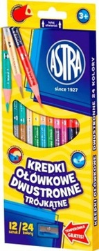 Двухсторонние карандаши, 24 цвета