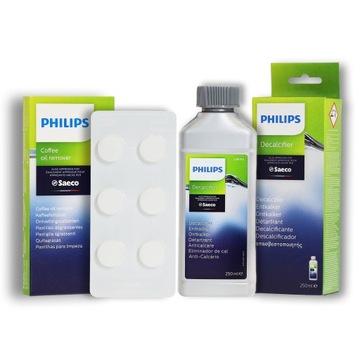 Таблетки + средство для удаления накипи для Philips Saeco