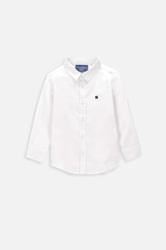 Рубашка для мальчиков 86 белая детская рубашка Coccodrillo WC4