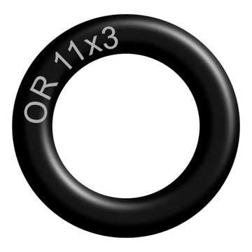 Уплотнительное кольцо 11X3 NBR70 резиновое маслостойкое (1 шт.)
