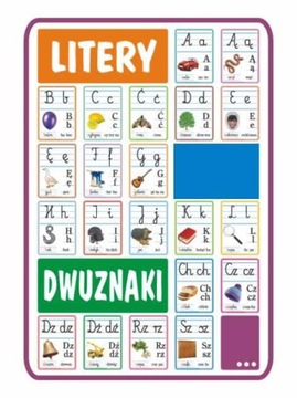 Польські букви і диграфи-набір з 39 дощок А3