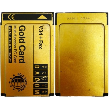 PCMIA PSION DACOM GOLD CARD 100% OK Ava