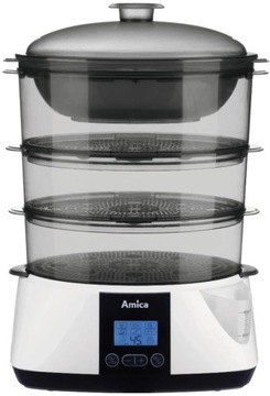 Пароварка Amica Lunaris PT 3011 900W 3 ємності