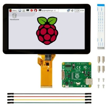 Сенсорный экран дисплей 7 " 800x480px емкостный DSI для Raspberry