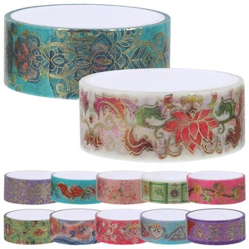 12 РУЛОНОВ ВИНТАЖНОЙ ЛЕНТЫ WASHI SCRAPBOKING