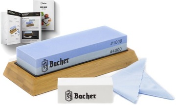 Точилка для ножей, точильный камень, водный камень для ножей BACHER 1000/4000, Электронная книга