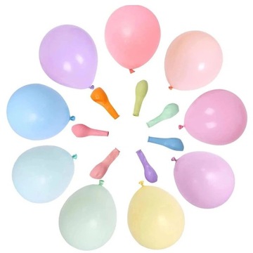 Пастельные цветные воздушные шары на день рождения KPL 100 шт.