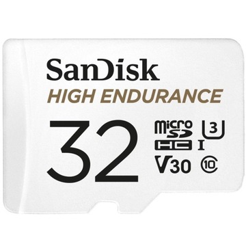 High Endurance microSDHC 32GB V30 с адаптером (видеорегистраторы и мониторинг)