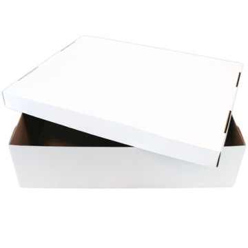 Торт упаковка лоток з віком біла коробка коробка торт 45x35x12cm