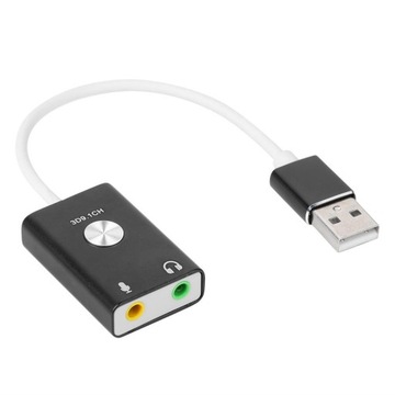 ЗВУКОВА КАРТА ДЛЯ USB 9.1 3D НАВУШНИКИ МІКРОФОН