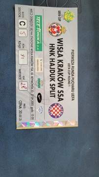 Билет Висла Краков-Hajduk Split