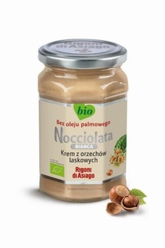 NOCCIOLATA BIANCA КРЕМ З ФУНДУКОМ ЗНИЖЕНИЙ ВМІСТ ЦУКРУ БІО