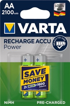 Акумуляторна батарея VARTA LR06 AA 1.2 V 2100mAh 2шт