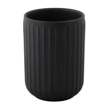 Керамічна кружка для ванної кімнати чорний ВИС. 11cm