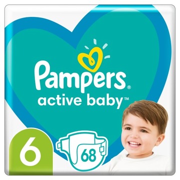 Pampers Active Baby 6 подгузники подгузники 68шт
