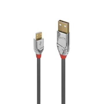 Lindy 36650 кабель USB 2.0 A - Micro-B Cromo Line-0,5 м