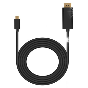 Кабель-адаптер з USB-C 3.1 для DP DisplayPort 4k Plug & Play 1,8 м