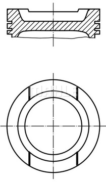 ПОРШЕНЬ OCTAVIA 1.6 00-12/81.51/ +0.25 MAHLE