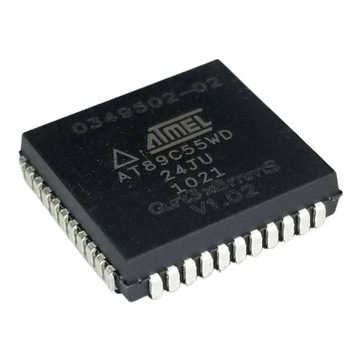 At89c55wd-24ju-микроконтроллер 8-bit, 20kb, 256b, 33MHZ, PLCC44, Atmel