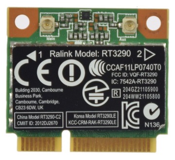Мережева карта WiFi Ralink модель RT3290 SPS 690020-002
