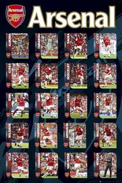 Arsenal Squad Офіційний плакат 61x91, 5 см