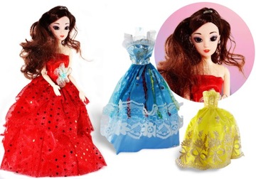 Принцеса лялька набір 8 плаття 35 см E0447 EMAJ