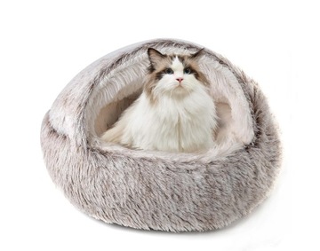 Плюшевый пушистый мягкий домик для подушки 2в1 для кошки / собаки (I049)