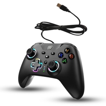 Провідний ігровий контролер USB для ПК / PS3, чорний