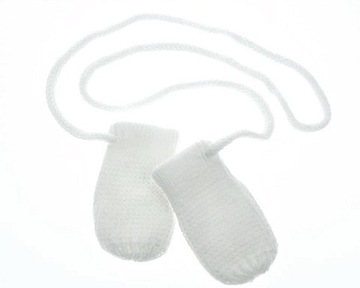 Зимние детские перчатки лапки на шнурках