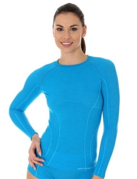 LS12810 Женская футболка с длинным рукавом ACTIVE WOOL XL синий