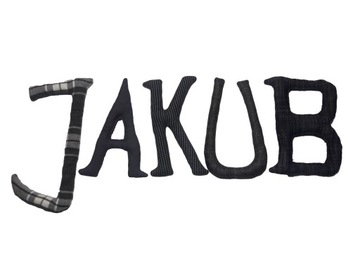 Декоративные тканевые буквы для детей JAKUB