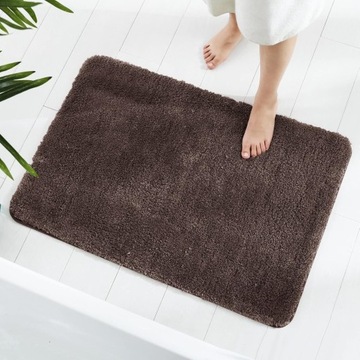 Коврик для ванной комнаты 60 x 90 см коричневый GONICVIN