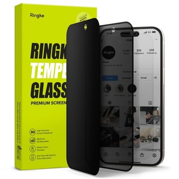 RINGKE ПОЛНОЕ ЗАЩИТНОЕ ЗАКАЛЕННОЕ СТЕКЛО 9H ДЛЯ IPHONE 15 PRO MAX